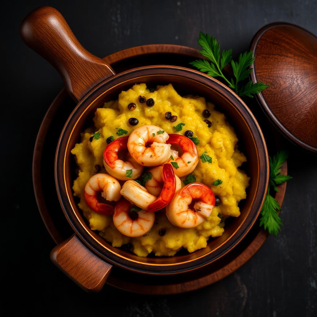 Mofongo – Garlic plantain, shrimp at YC Ribs Saddle Brook NJ